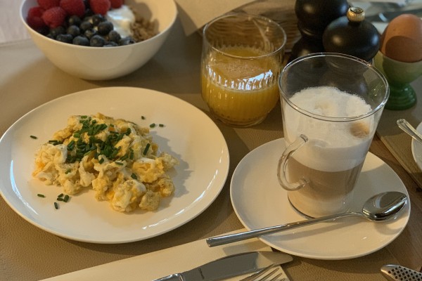 Les Terrasses des Falizes - petit-déjeuner latte
